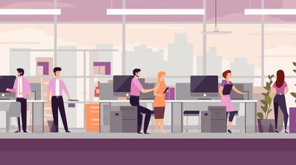 Concept vector illustration of business situation.