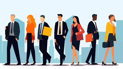 Obraz premium Concept vector illustration of business situation.