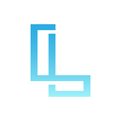 Monogram L design vector logo. Monogram initial letter mark L logo design. Monogram design vector logo. Monogram initial letter mark L logo design. Simple L monogram