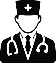 Symbolic icon that indicates a doctor
