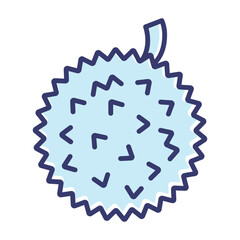 Durian icon vector on trendy design