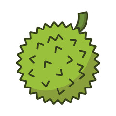 Durian icon vector on trendy design