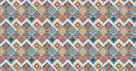 seamless knitted pattern, vector pattern Aztec like style pattern