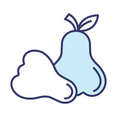 Rose apple fruit icon vector on trendy design