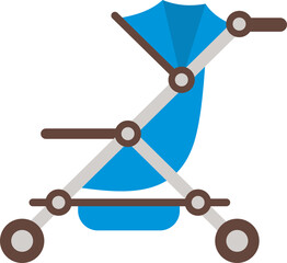 Baby stroller illustration