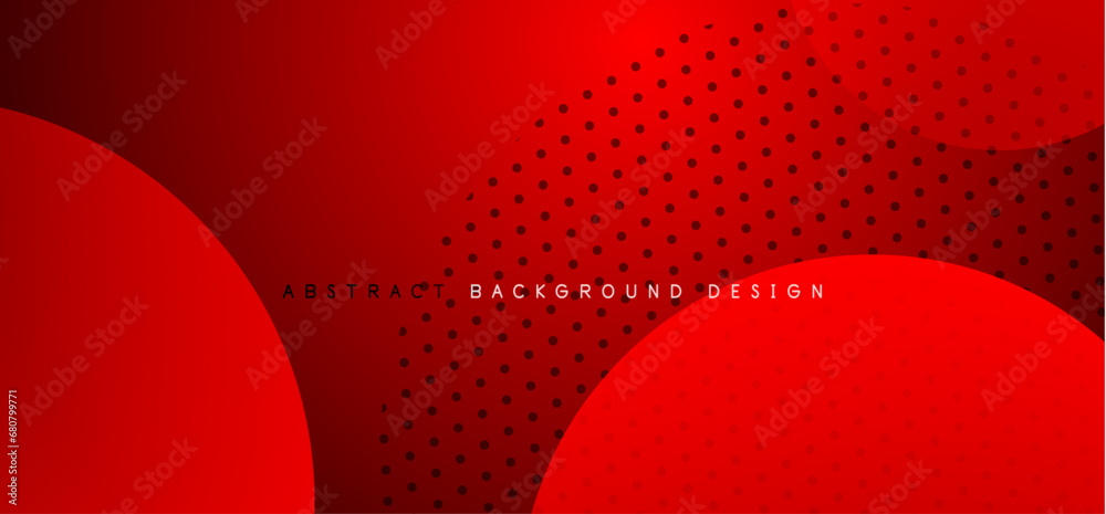 Poster abstract tech circles vector background, technology digital bubbles