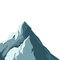 Snow Capped Mountain Illustration