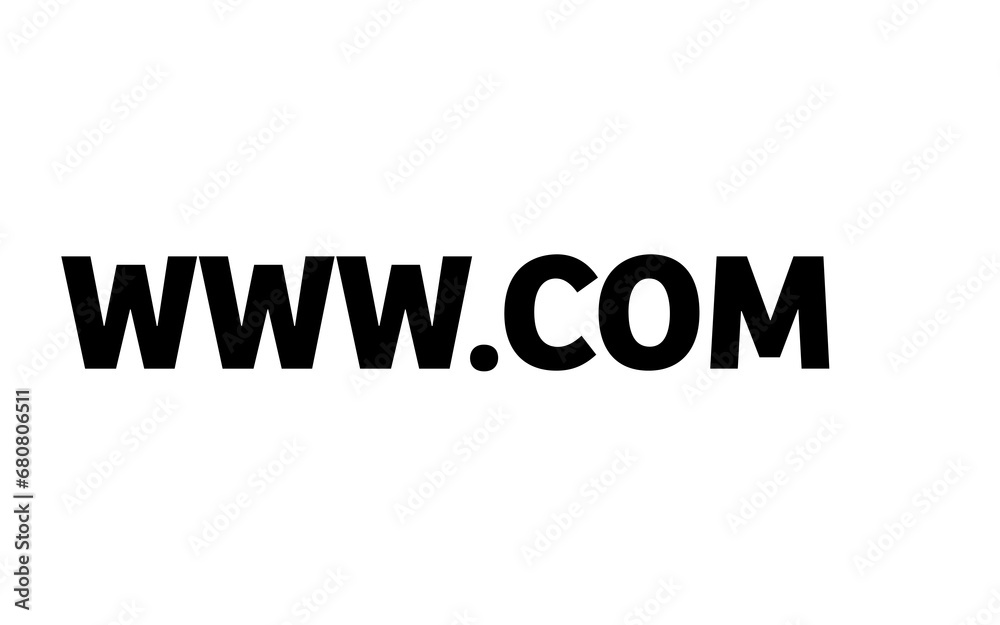Fototapete digital png illustration of www com website text on transparent background