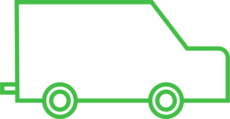 Digital png illustration of green car on transparent background