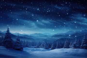 Winter landscape background