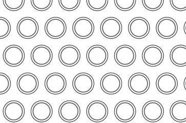Digital png illustration of rows of black circles on transparent background