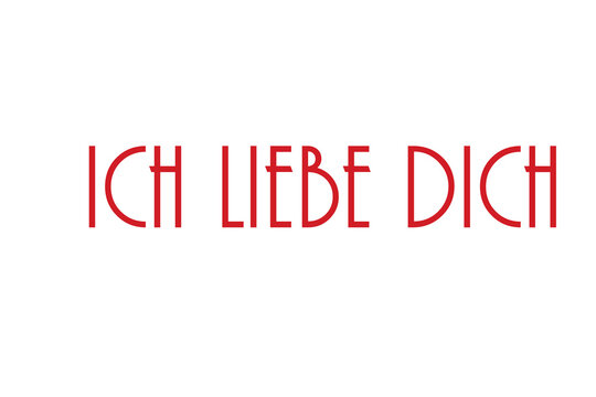 Digital png illustration of ich liebe dich text on transparent background