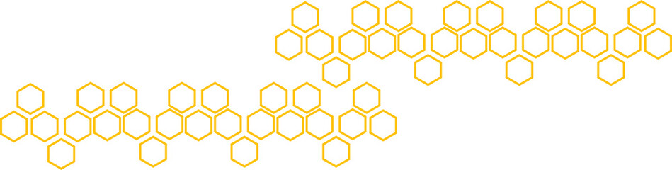 Digital png illustration of yellow shapes on transparent background