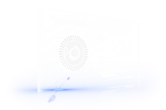 Digital png illustration of white shapes and scope scanning on transparent background - Powered by Adobe
