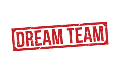 Dream Team stamp red rubber stamp on white background. Dream Team stamp sign. Dream Team stamp.