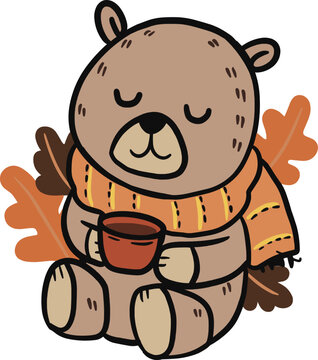 cozy teddy bear cartoon