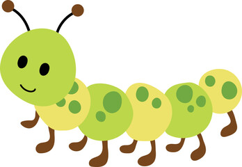 Baby caterpillar illustration