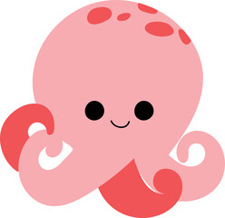 Baby octopus illustration