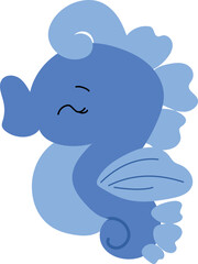 Baby seahorse illustration