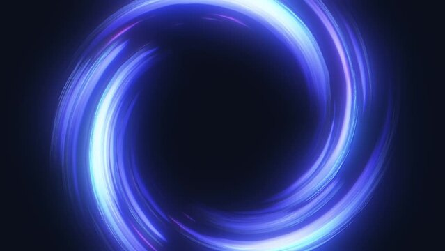 Blue Circle swirl tunnel looping background