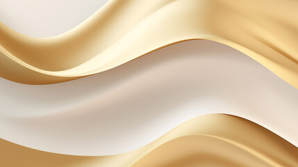 smooth golden wave on cream shade color background