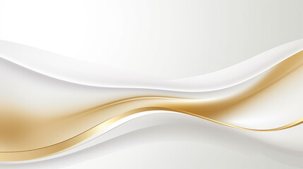 luxury 3d white background with curve golden lines