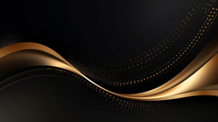 luxury golden line sparkle. paper cut background style