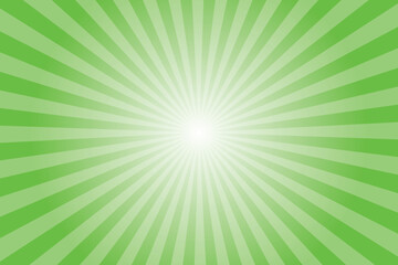 Obraz premium Lime green abstract vector background with rays. Retro style texture with green yellow rays. Abstract green sunburst pattern. vector illustration.