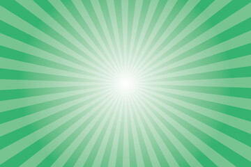 Medium Spring Green sunlight horizontal background. Starburst background. Sun beam ray sunburst pattern background. Retro bright backdrop. starburst wallpaper. Circus poster.
