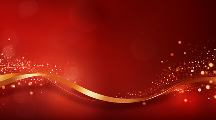 Fototapeta na wymiar red and gold background for Christmas and happy new year simple design