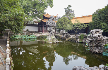 Fototapeta premium The Imperial Library Garden in Hangzhou, Zhejiang Province, China
