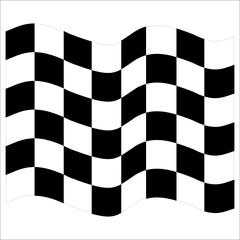 checkered flag waving