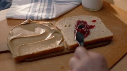 Making a Classic Peanut Butter and Jelly Sandwich