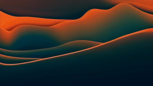 Abstract Desert Dunes Waves Motion Graphics Background Animation.