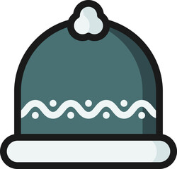 Winter hat illustration