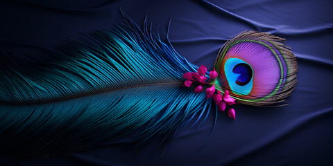 Colorful Peacock Tail and Iris Macro Photography,,
Elegant Peacock Plumage and Iris Macro Capture Generative Ai