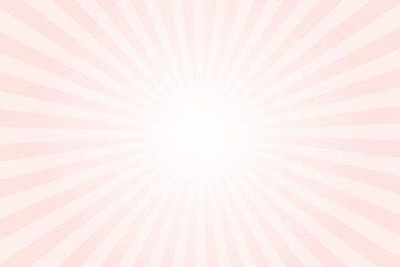 Obraz premium Misty Rose retro vintage style background with sun rays. Light Pink sunburst background. Vector illustration