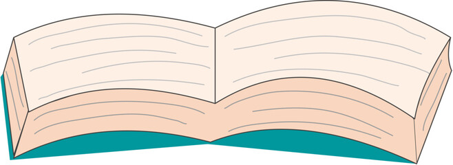 Books flat vector illustrations