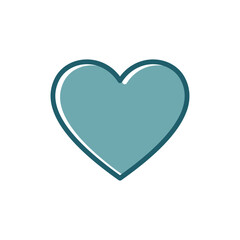 heart icon vector design template simple and clean