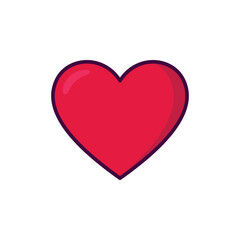 heart icon vector design template simple and clean
