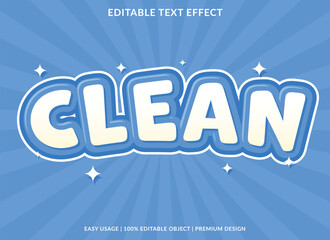 clean editable text effect template use for business logo and brand