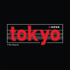 Fototapeta na wymiar Tokyo stylish t shirt and apparel abstract design. Vector print, typography, poster