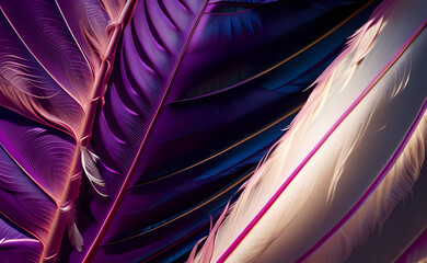 Feathers pattern abstract