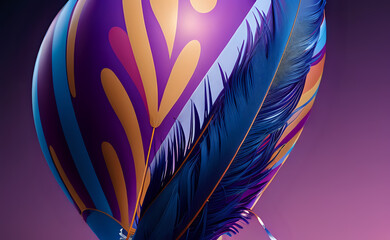 Feathers pattern abstract