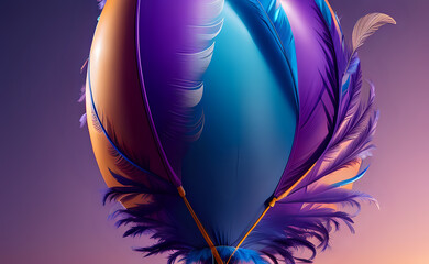 Feathers pattern abstract