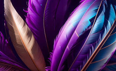 Feathers pattern abstract