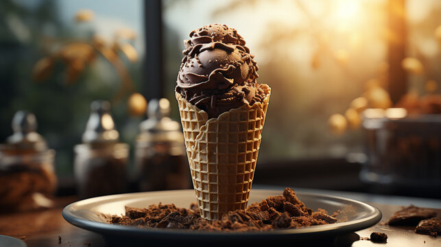 chocolate cream HD 8K wallpaper Stock Photographic Image 