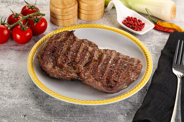 Rib eye steak grilled beef