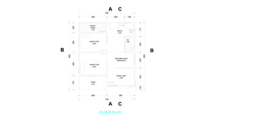 Obraz premium 1st floor house plan