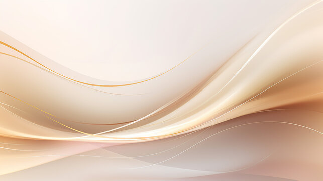 elegant pastel light brown abstract background combine with golden wavy line